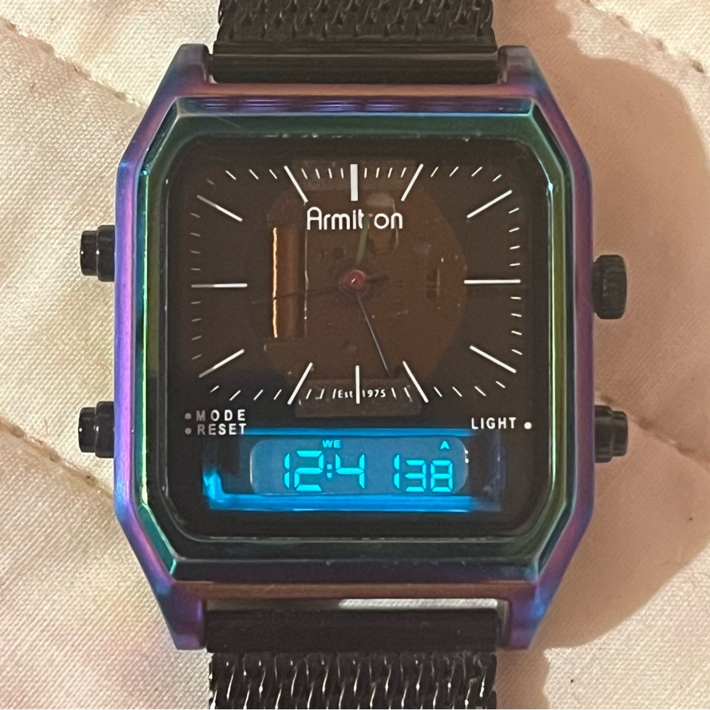 Armitron Black and Blue Digital Watch